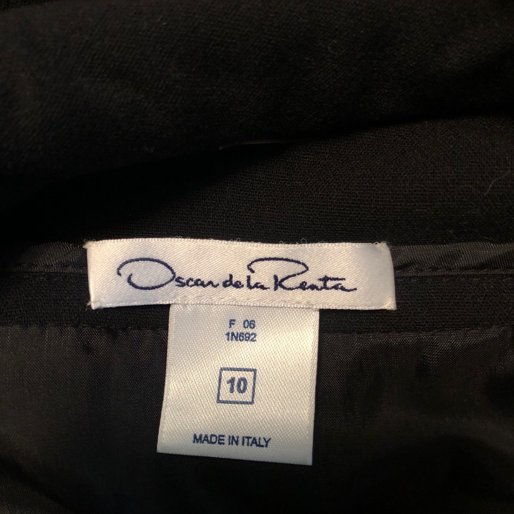 Oscar de la renta backless dress with belt